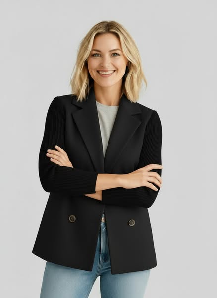 Ella Strickblazer – Eleganter Komfort für jeden Tag