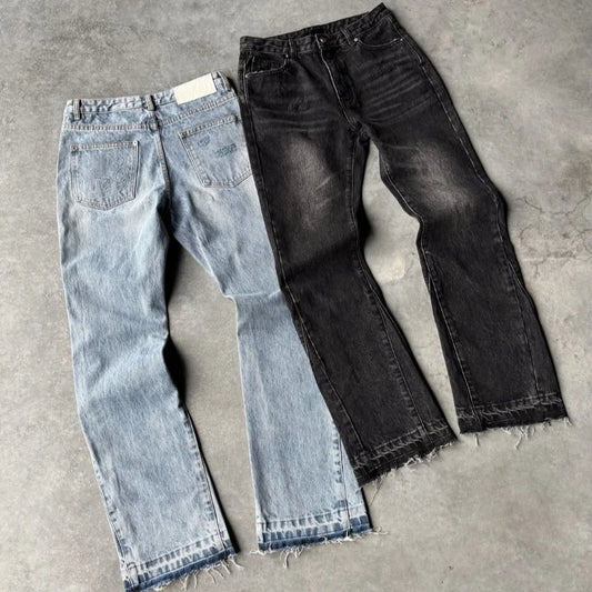Herren Y2K Slim Fit Jeans – Vintage Denim-Hose