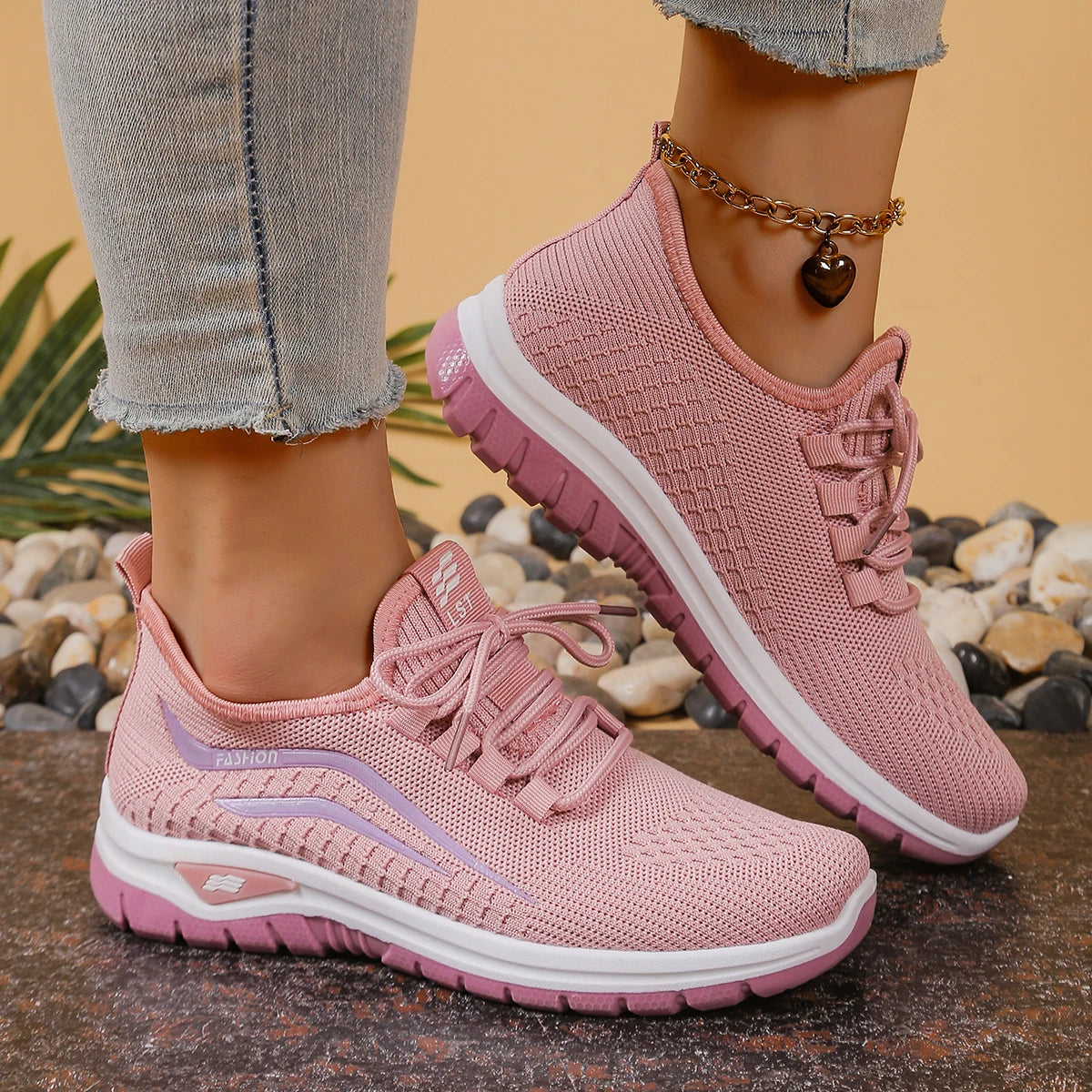 Damen Plateau-Sneaker – Weiche Sohle für müdefreie Füße