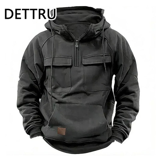 Herren Vintage Hoodie – Übergroßer Kapuzenpullover