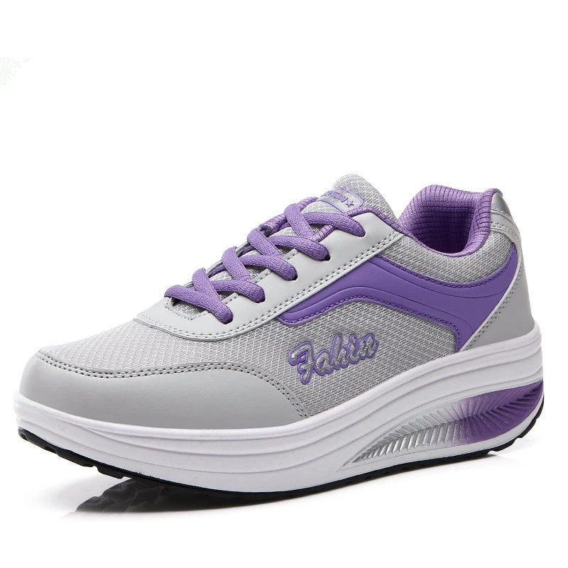 Damen Plateau-Sneaker – Vulkanisierter Freizeitschuh