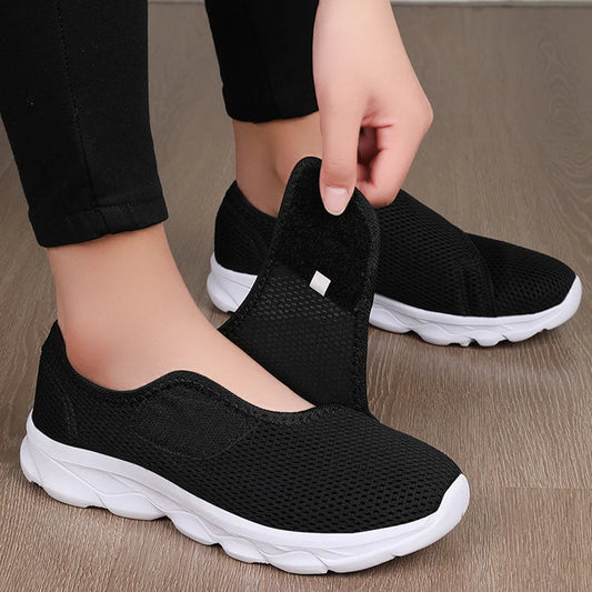 Damen Komfort-Sneaker – Weicher, verstellbarer Freizeitschuh