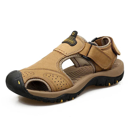 Herren Leder-Sandalen – Atmungsaktive Sommer-Sandalen