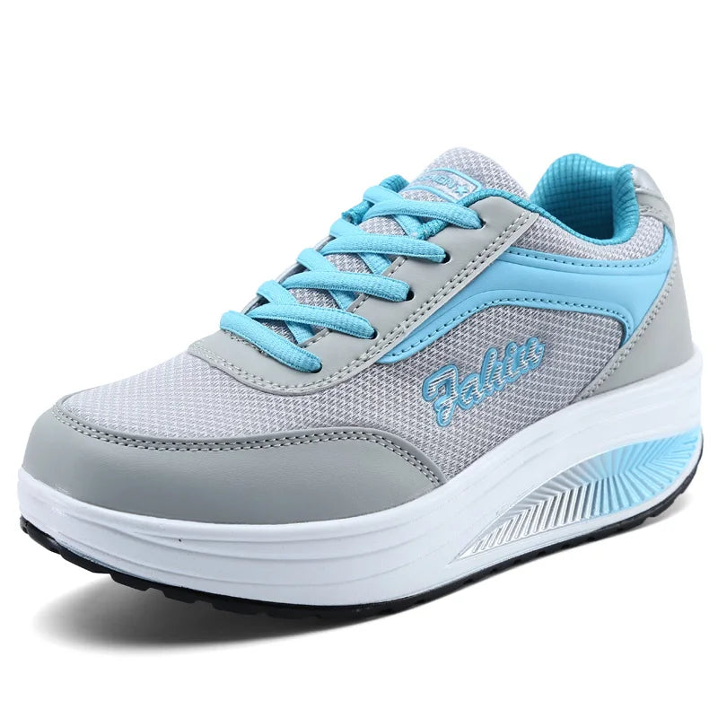 Damen Plateau-Sneaker – Vulkanisierter Freizeitschuh