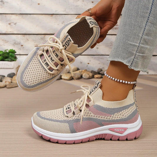 Damen Sneaker Zweifarbig – Leichter Freizeitschuh