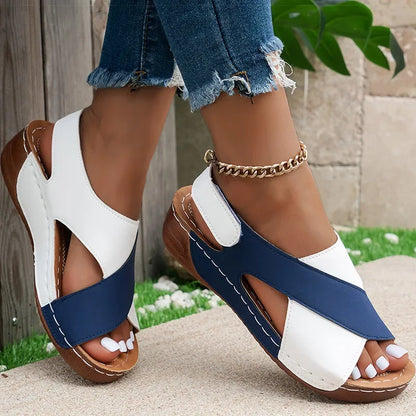 Damen Keilsandalen – Peep Toe Sommerschuhe