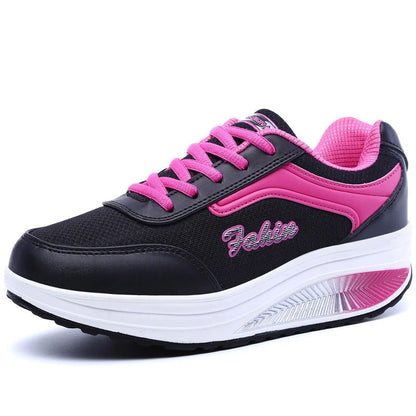 Damen Plateau-Sneaker – Vulkanisierter Freizeitschuh