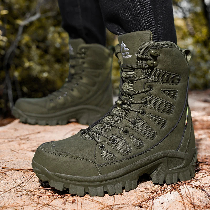 Herren Leder-Boots – Robuste Outdoor-Stiefel
