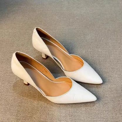 Damen Pumps Spitz – Elegante Retro Slip-On Heels