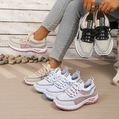 Damen Sneaker Zweifarbig – Leichter Freizeitschuh
