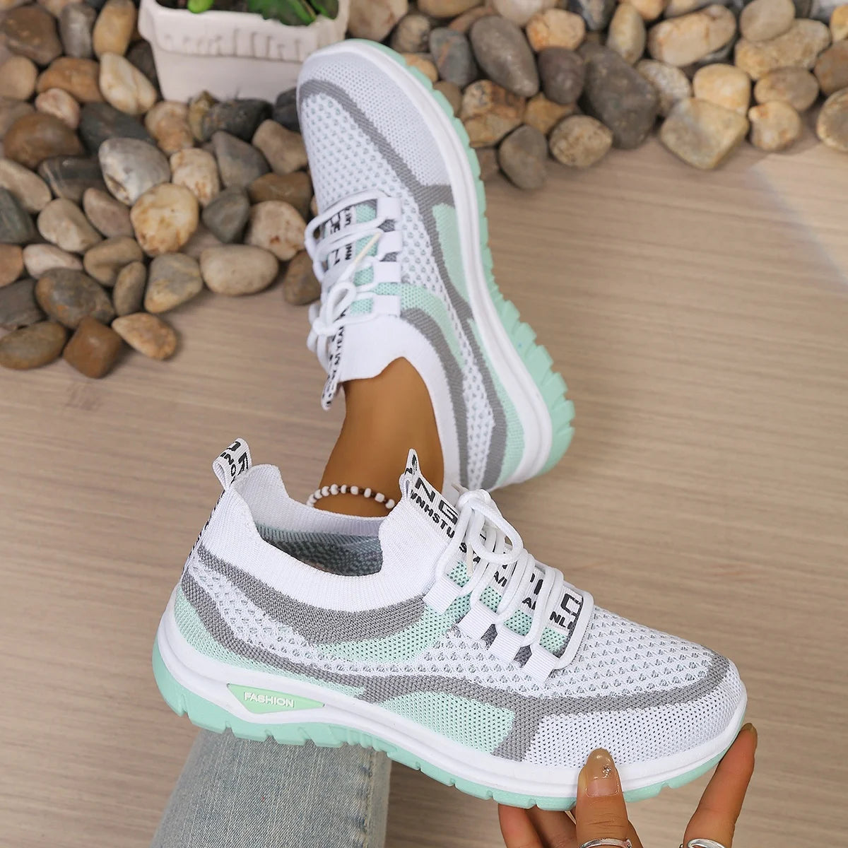 Damen Sneaker Zweifarbig – Leichter Freizeitschuh