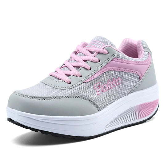 Damen Plateau-Sneaker – Vulkanisierter Freizeitschuh