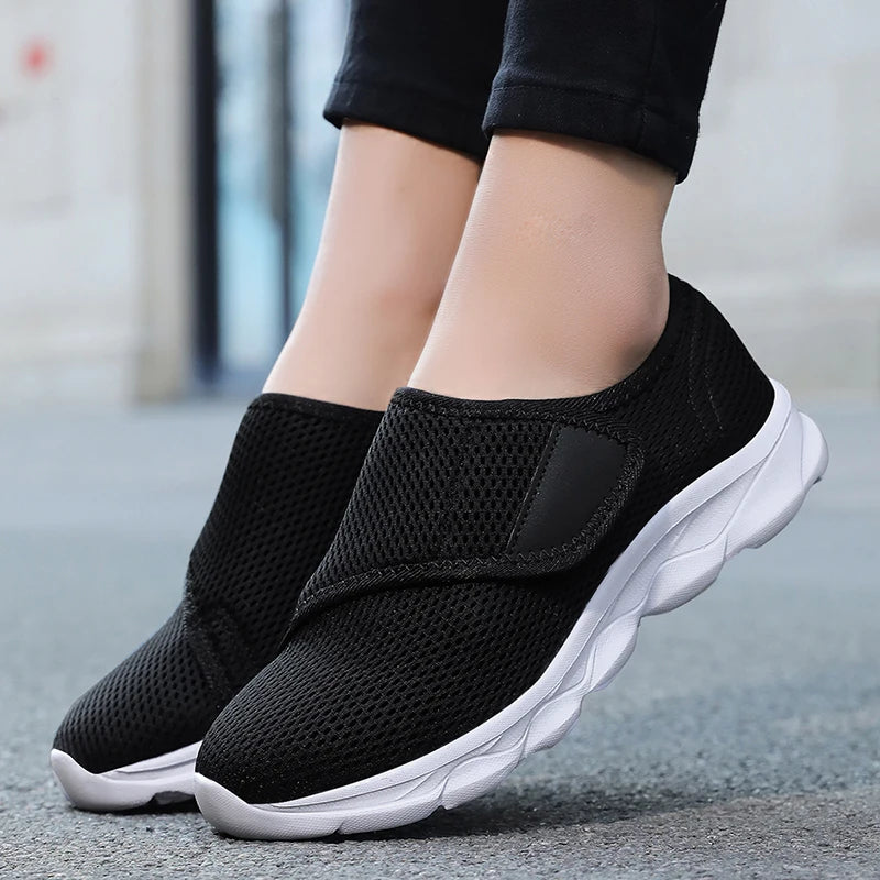 Damen Komfort-Sneaker – Weicher, verstellbarer Freizeitschuh