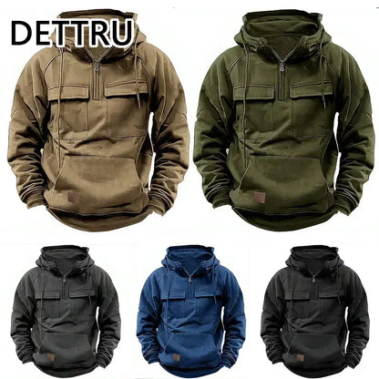 Herren Vintage Hoodie – Übergroßer Kapuzenpullover
