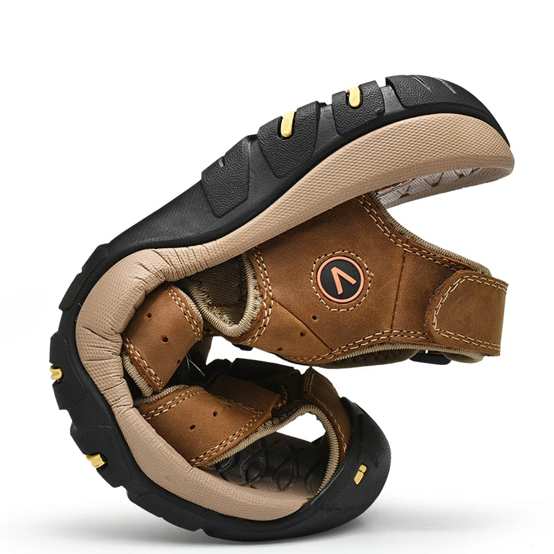 Herren Leder-Sandalen – Römischer Stil