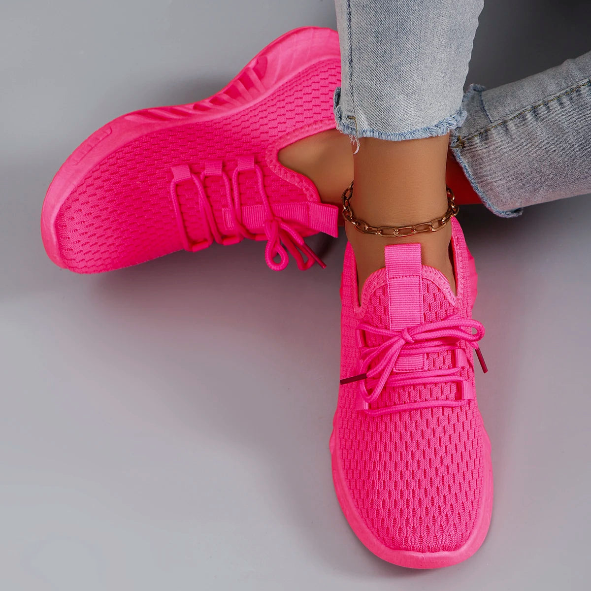 Damen Mesh Sneaker – Leichte Sommer-Sportschuhe