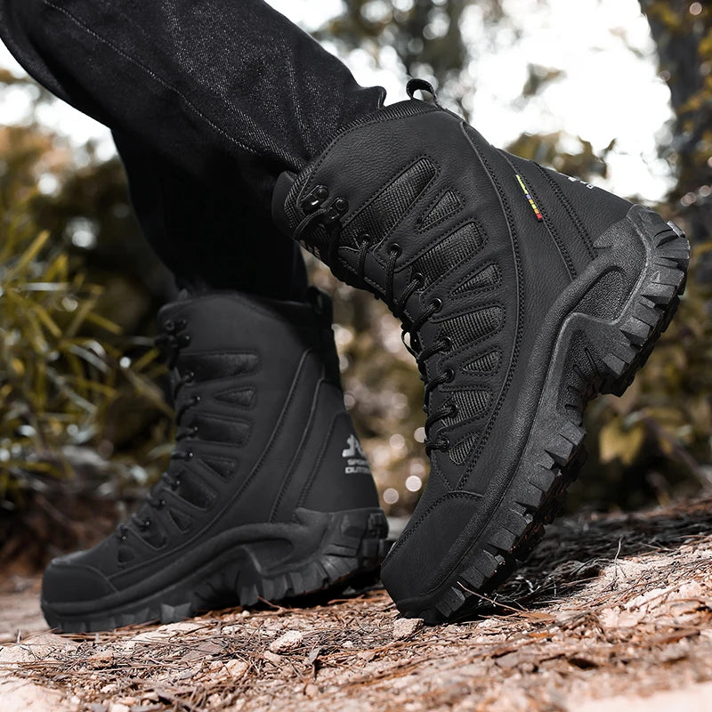 Herren Leder-Boots – Robuste Outdoor-Stiefel