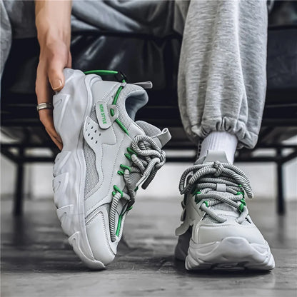 Herren Sneaker Dicke Sohle – Atmungsaktiver Alltagsschuh