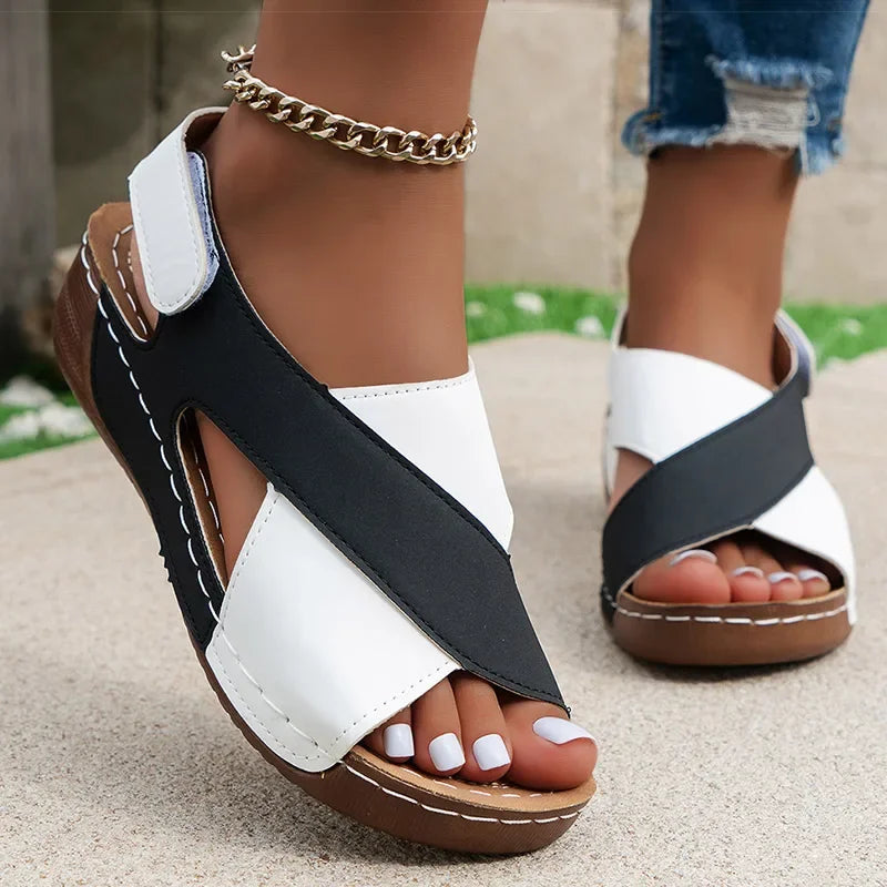 Damen Keilsandalen – Peep Toe Sommerschuhe