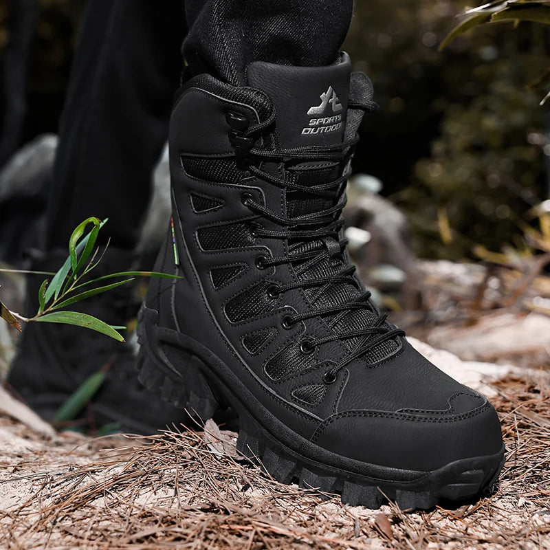 Herren Leder-Boots – Robuste Outdoor-Stiefel