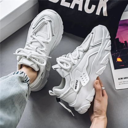 Herren Sneaker Dicke Sohle – Atmungsaktiver Alltagsschuh